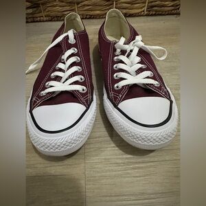 Classic Burgundy Canvas Sneakers